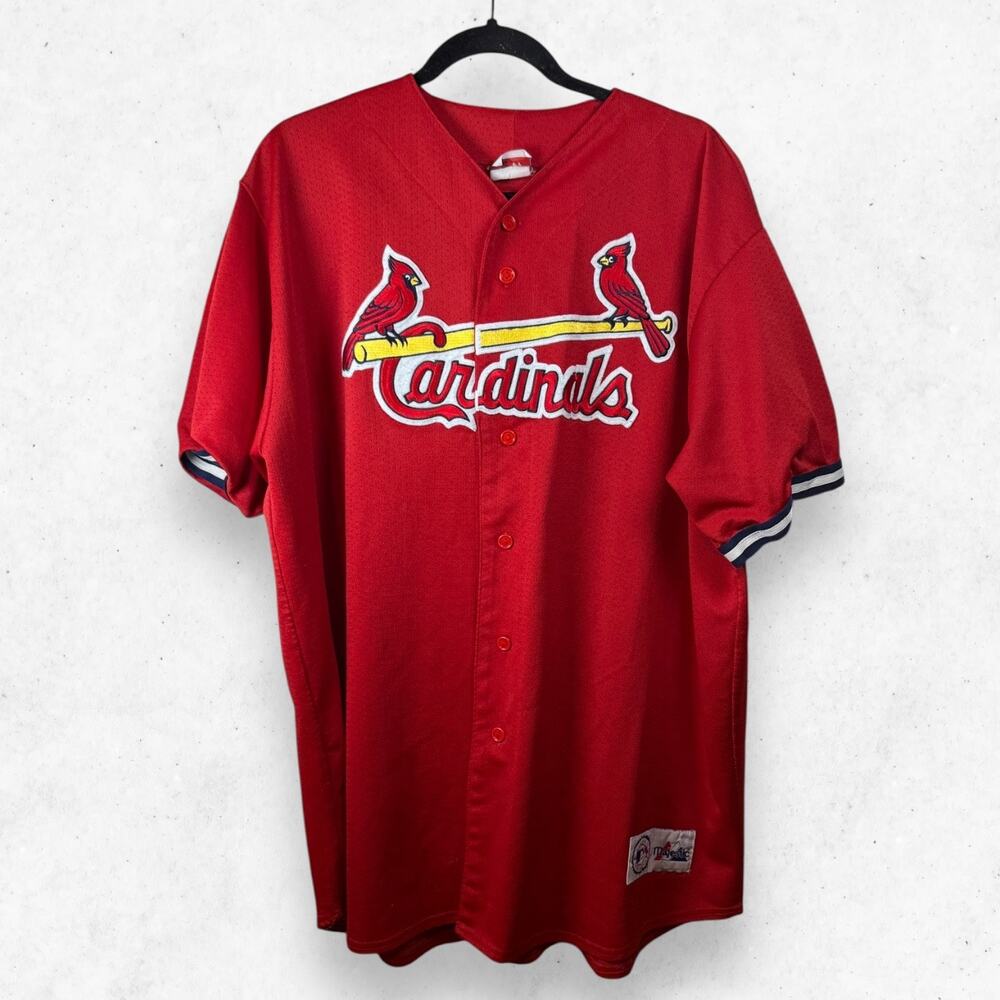 Majestic MLB St Louis Cardinals Baseball Jersey 2XL Red Vintage 90s